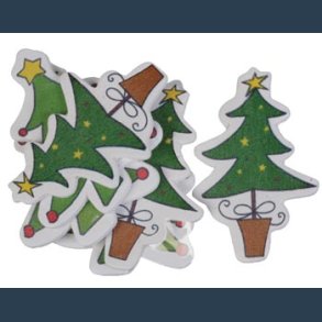 trfigur juletrer 6 stk