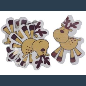 trfigur rensdyr 6 stk