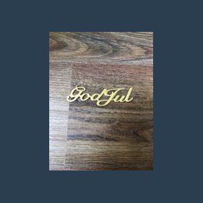 Stickers god jul 12 stk guld