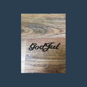 Stickers god jul 12 stk sort