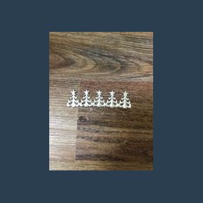 Stickers juletr 12 stk slv