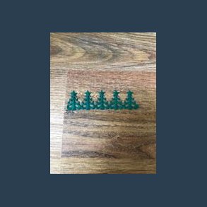 Stickers juletr 12 stk grn