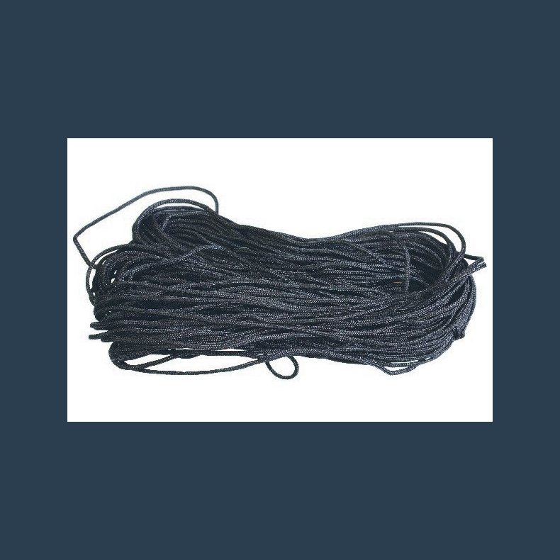 nylonsnor 1 mm sort 25m