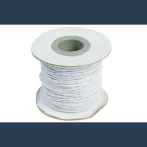 elastiksnor 1.2mmx25m hvid