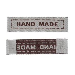 Hand Made 10 stk, 1 x 4,5 cm beige/brun