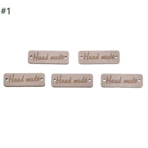 Hand Made 5 stk,  1 x 3 cm tr�