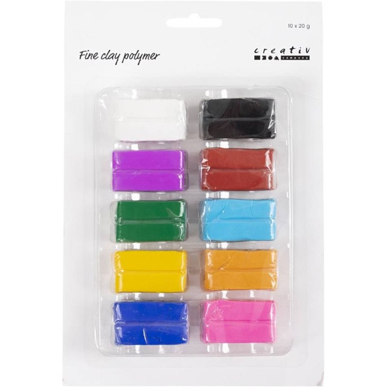 Fine clay polymer colorful