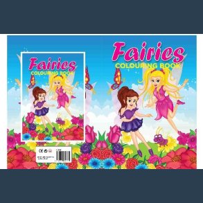 Malebog A4 Fairies  16 sider