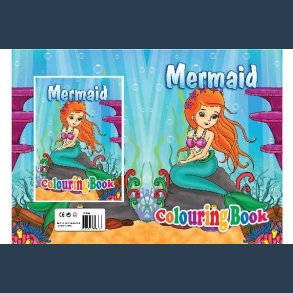 Malebog A4 16 sider Mermaid