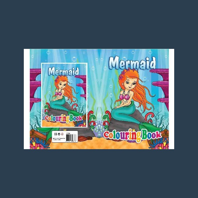 Malebog A4 16 sider Mermaid