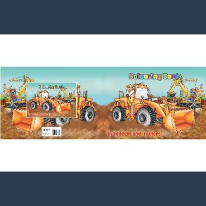 Malebog A4 Bulldozers & Tractores 16 sider