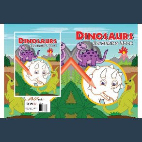 Malebog Dinosaurs  A4 16 sider