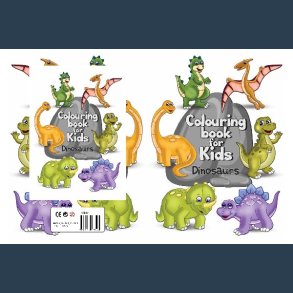 Malebog Dinosaurs  A4 16 sider