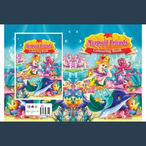 Malebog Havfruer A4 16 sider