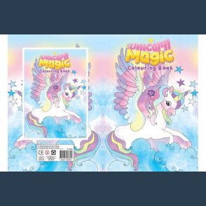 malerbog magic unicorn16 sider A4