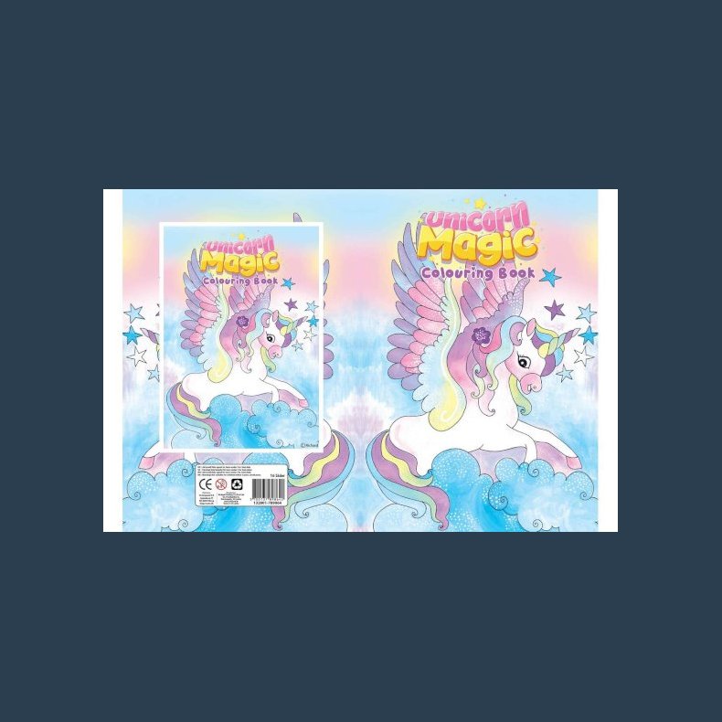 malerbog magic unicorn16 sider A4