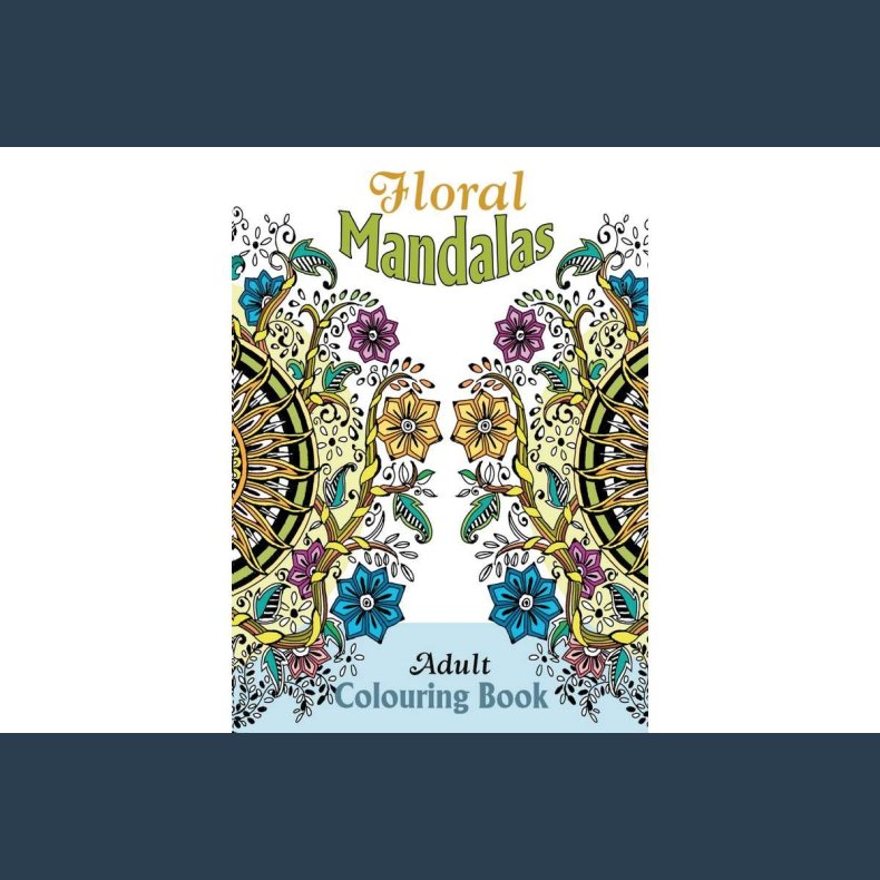 Malebog Floral floral mandalas A4 32 sider