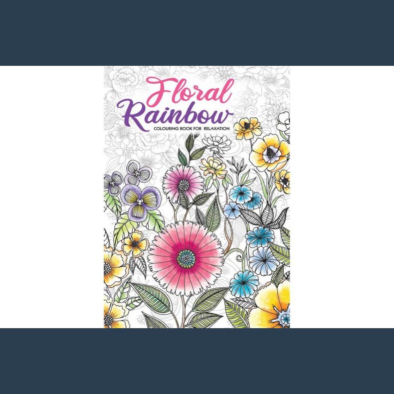 Malebog Floral Rainbow A4 32 sider