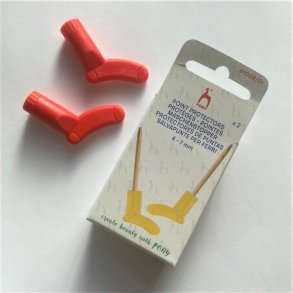 Pony pindebeskytter 2 stk r�d 4-7 mm r�d