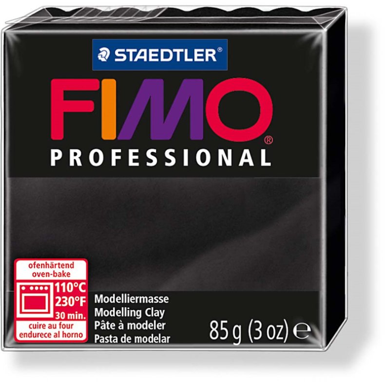 FIMO professional farve 9 85 gr.sort