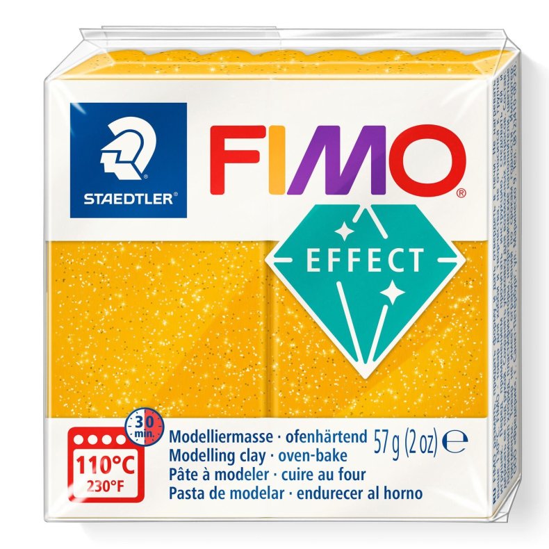 FIMO Effekt 112 Glitter gold- 57 g