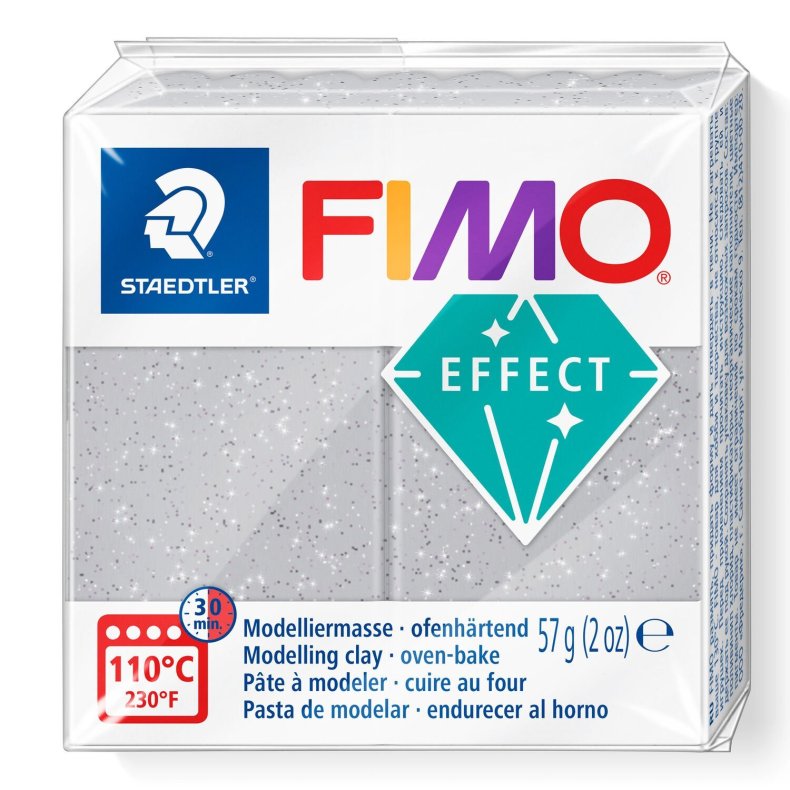 FIMO Effekt 812 Glitter slv- 57 g