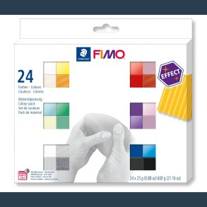 FIMO SOFT EFFECT  st 24 farver af 25 g