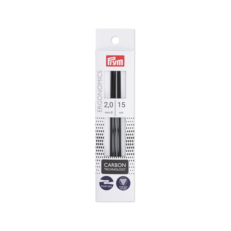 Prym Ergo carbon 15 cm 2,0 mm strmpepinde