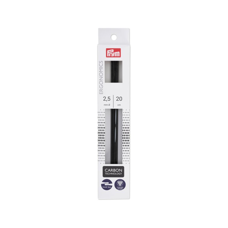 Prym Ergo carbon 20cm 2,5mm strmpepinde