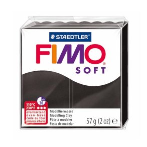 FIMO SOFT farve 9  sort 56g soft