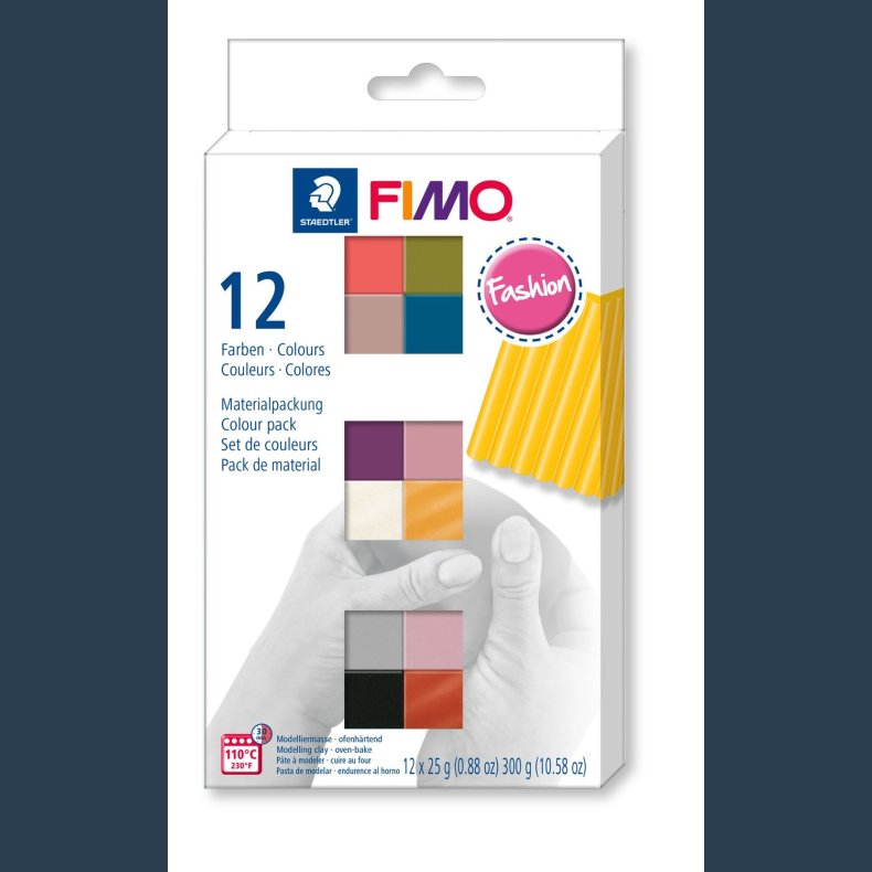 FIMO SOFT Fashionl  st 12 farver af 25 g