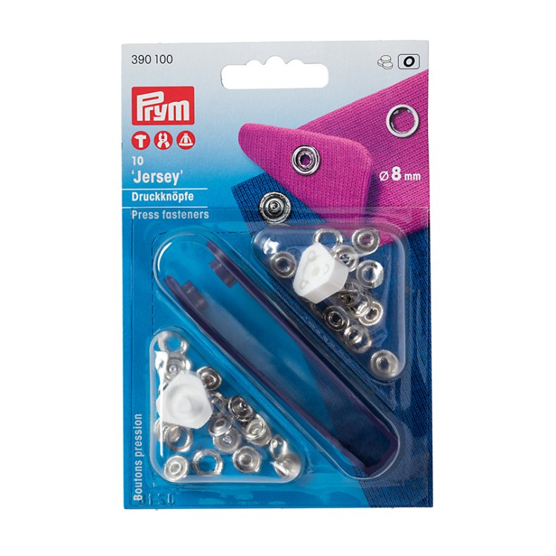 Prym trykknapper  8 mm Jersey 10 st