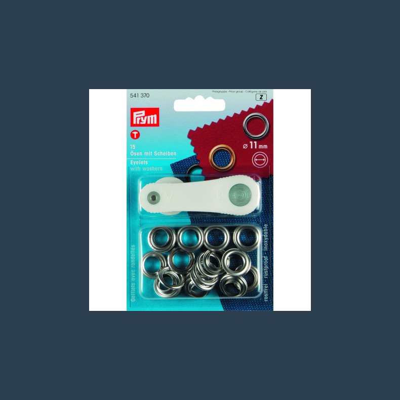 Prym snreringe 11 mm slv 15stk