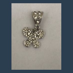 vedhng FS m rhinsten sommerfugl