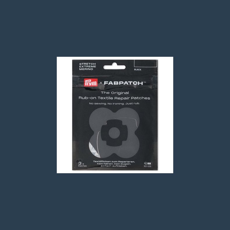 Fabpatch extrem reparationskit sort 3 ass