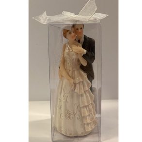 Brudepar 10 cm 2 farvet