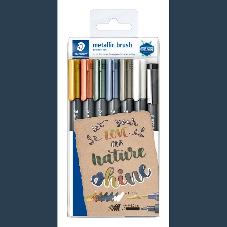 Staedtler Marker brush metallic 7 ass