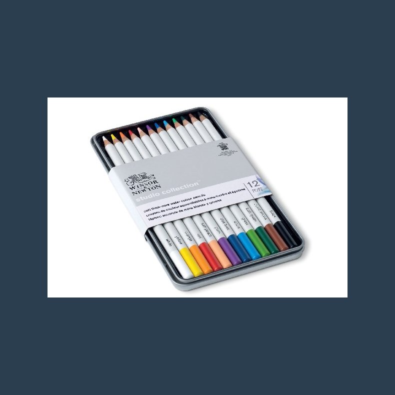 Winsor precision coloured  pencil 12 stk i tin boks