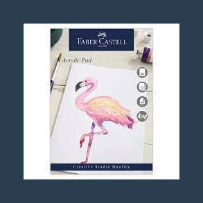 Faber- Castell Acrylic Pad  A4 240 g 15 ark