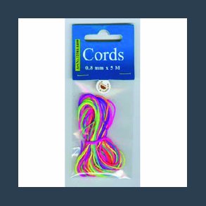 Multi Neon  knyttetrd 0,8 mm 5 m