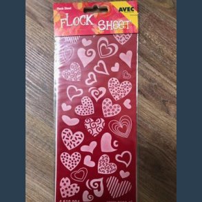 flock sheet stickers 10 x 23 cm rd