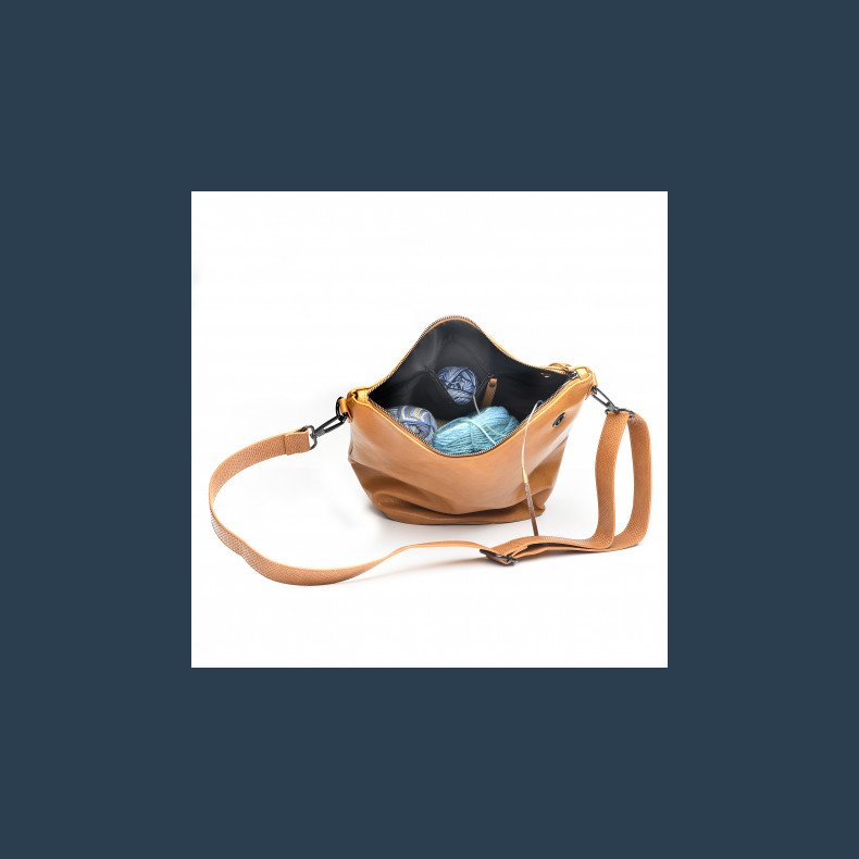 Unwind strikketaske natur TILBUD