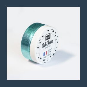 Odishine glitter gel til textil 65 g turkis