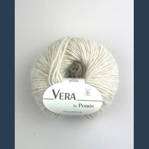 Permin vera m�rk r�hvid 50 g