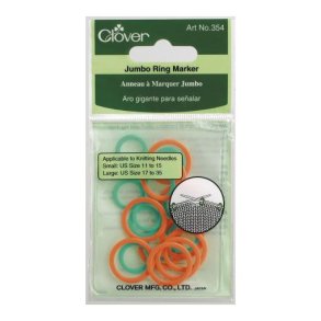 Clover markeringsringe jumbo 20 stk ass