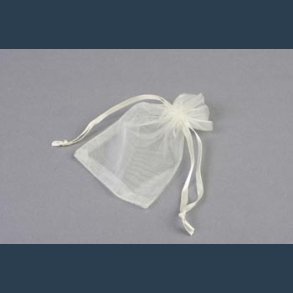 organza poser 12 x10cm 25 stk.Hvid