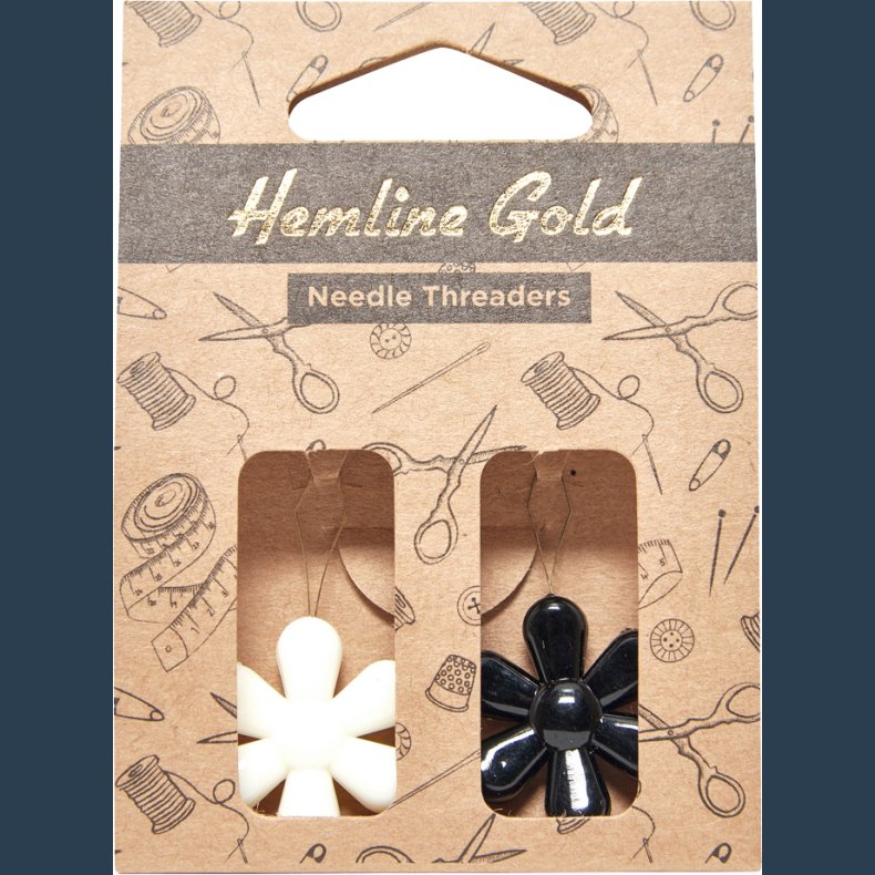 HEMLINE GOLD Nletrder blomst 2 stk