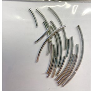 Perle mellemled rund 18 stk ass FS