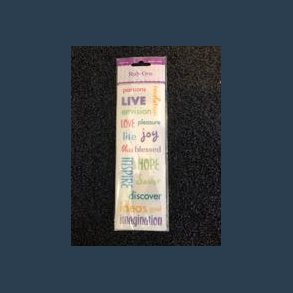 stickers rub -ons tekster passions mm 7 x 21 cm