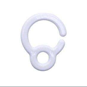 Barnevognsring Hvid 57 x 73 mm